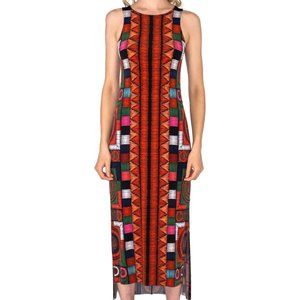 COPY - EVA VARRO RAW HEMLINE SIDE SLIT TANK MIDI DRESS -IGGY